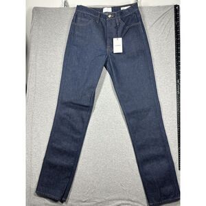 NEW $338 FRAME Le Italien True Straight Denim Jeans Rinse Rigid High Rise‎ 26
